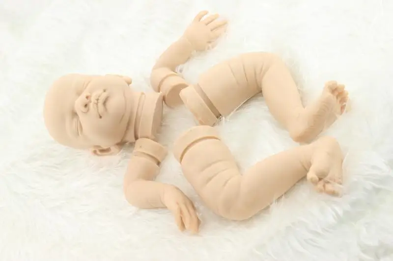Мягкие силиконовые reborn baby doll комплекты 20 дюйма реалистичные куклы неокрашенные куклы части ноги руки и голова модные игрушки для взрослых