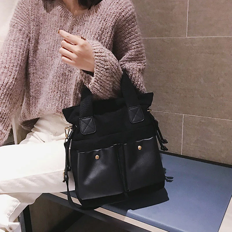 

Ladies Crossbody Shoulder Bag PU Solid Color Removable Strap Handbag Casual for Dating New