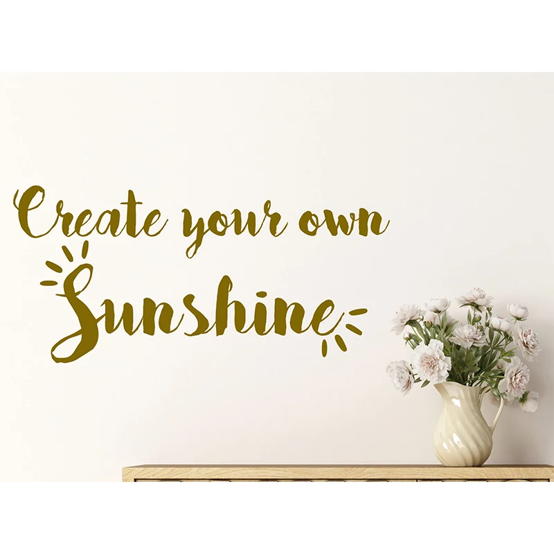 Attractive Personalised Create Your Own Sunshine Quote Vinyl Wall