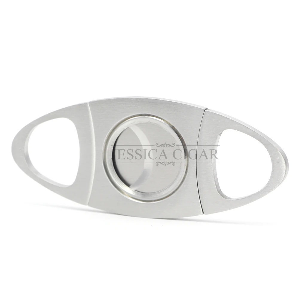 

GALINER Brand Stainless Steel Dual Blades Super Sharp Cigar Cutter Cigarette Cutting Tool Metal Cigars Guillotine with Gift Box