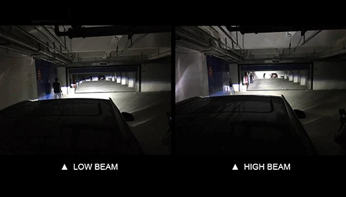 LED and laser projector headlights for vehicles 7