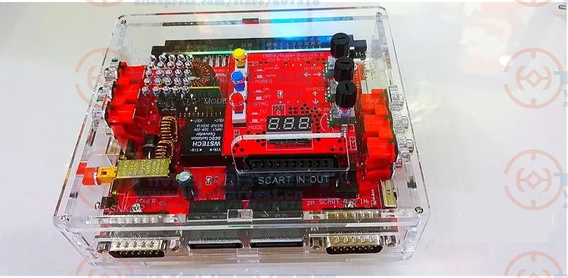 Новейшая Плата преобразователя V2 Super Gun JAMMA CBOX к джойстику SNK D15P и геймпаду Saturn для