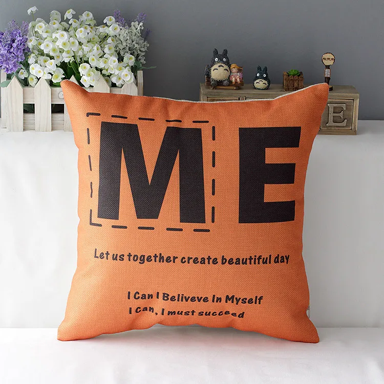 Fashion Throw Pillow Case Natural And Soft Cotton Linen Pillowcases