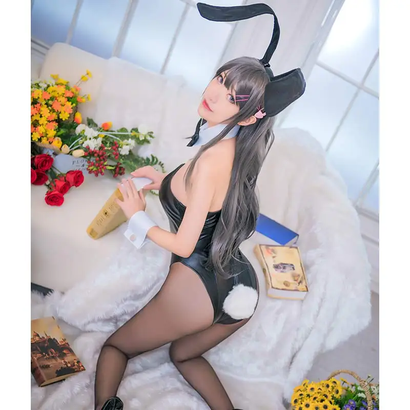 Сексуальный женский комбинезон для косплея Buta Yarou wa из аниме Seishun Bunny Girl Senpai no Yume wo