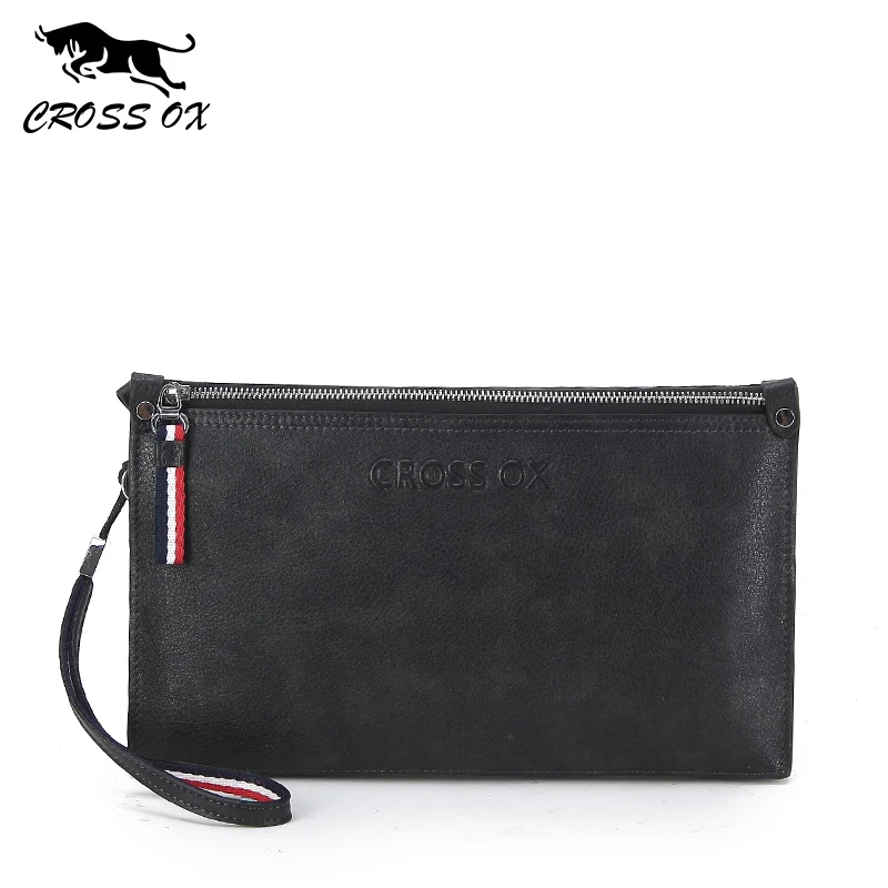 

CROSS OX Summer New Arrival Men's Wristlet Clutch For Men Wallets For Men Card Organizer Genuine Leather Clutch WL092M