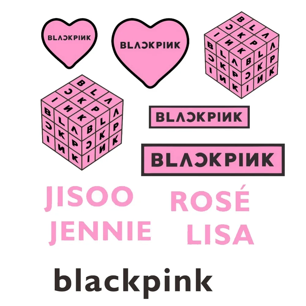 KPOP lindo BLACKPINK BT21 patrón pegatinas cuaderno lácteos adorno