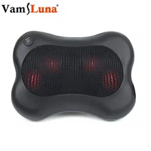 VamsLuna шиацу массажер для спины шеи-разминающая массажная подушка с подогревом для плеч, поясницы, икры, ног, ног уход за домом
