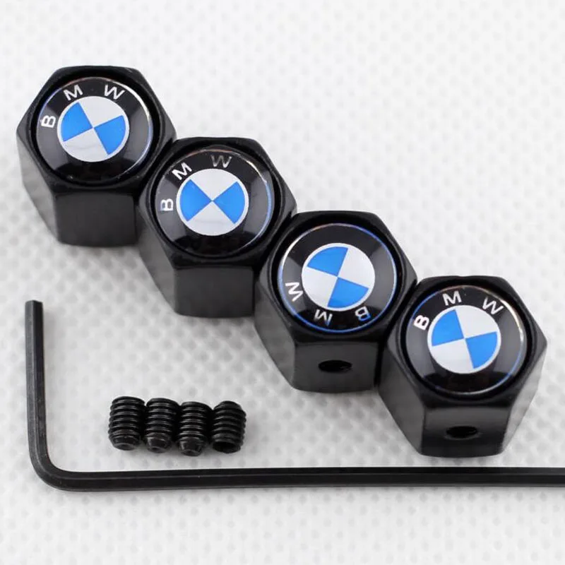 

G1 4Pcs Anti-theft Car Wheel Tyre Tire Stem Air Valve Caps For B/-M/-W/ D/ecoration