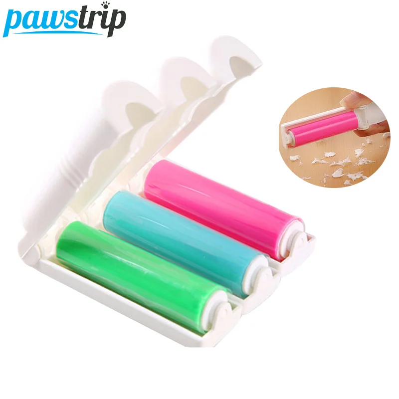 

pawstrip 1pc Folding Portable Pet Hair Brush Fur Cleaning Dog Brush Washable Household Cleaning Brush 10*3cm