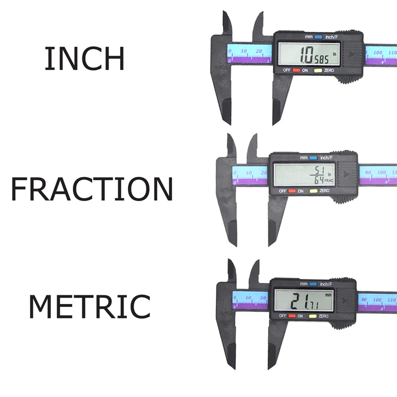 

High Precision of Full Plastic 0-150mm/0-6" LCD Screen Digital Caliper/Digital Vernier Caliper/Electronic calipers