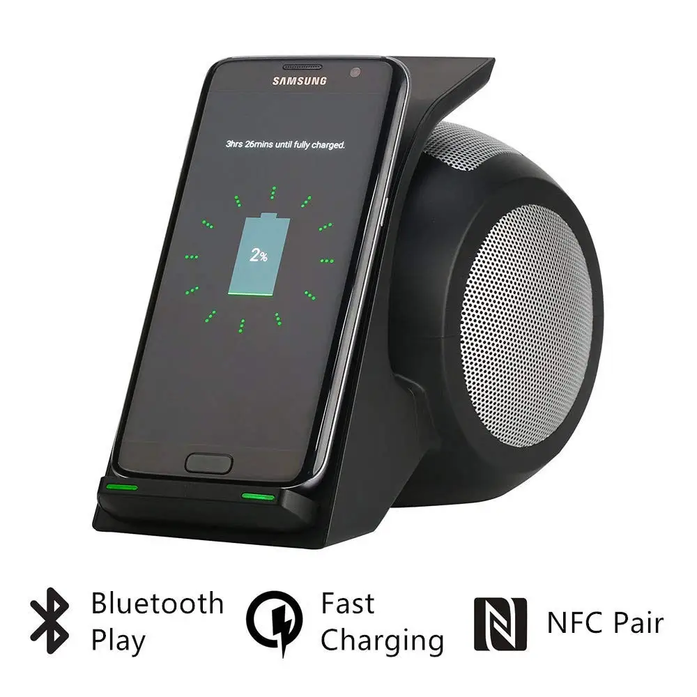 Беспроводная колонка NFC Bluetooth с функцией быстрой зарядки беспроводной стереозвук