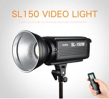 New LED Godox SL150 150W White Version 3200K Studio Continuous LED Video Light Lamp Bowens Mount + Remote Control цена New LED Godox SL150 150W White Version 3200K Studio Continuous LED Video Light Lamp Bowens Mount + Remote Control цены онлайн