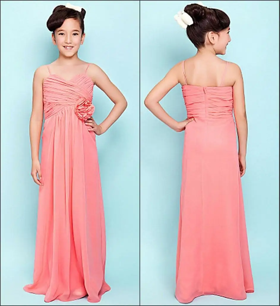 Coral Junior Bridesmaid Dresses