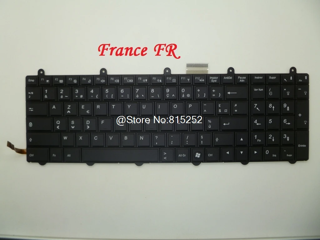 Клавиатура для CLEVO P150EM P150SM P170EM P270WM3 P370EM3 P570WM3 Бельгия BE Дания DM Франция FR Япония