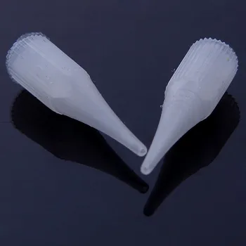 

50pcs 3RL plastic disposable tip tattoo nozzle tips with traditional needle for permanent makeup eyebrow machine