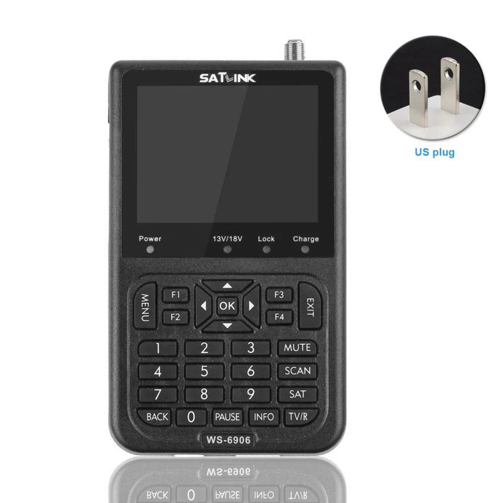 

Rechargeable Portable TV HD Digital USB Meter Signal LCD Excellent Sensitivity Tool Satellite Finder For Satlink WS 6906