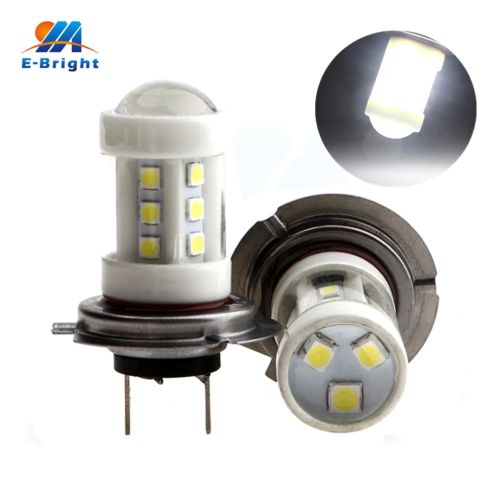 

1pcs White Lens 3030 18 SMD 9005 9006 H4 H7 H11 H8 Led Fog Light Bulbs 360 Degree Car SUV 4x4 Headlight DC 12V 24V