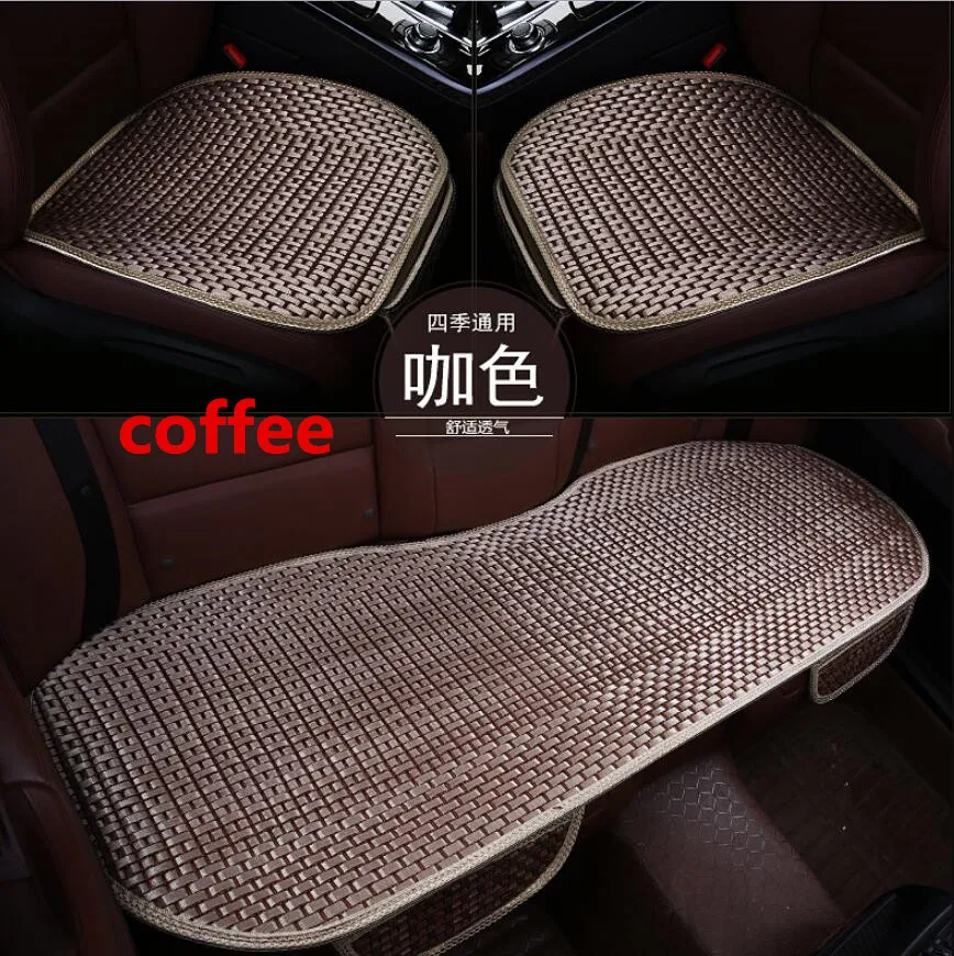 

3Pcs/Set Car Seat Cover Pad for most cars Universal Front Back Auto Seat Covers Black Automobiles Seat Cushion