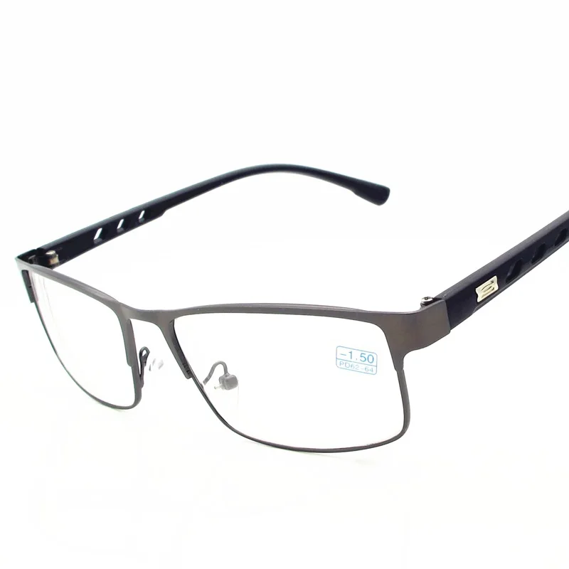 Диоптрия-1,0-1,5-2-2,5-3-3,5-4-4,5-5-5,5-6 очки для близорукости для мужчин и женщин сплав оправа очки близорукие F174