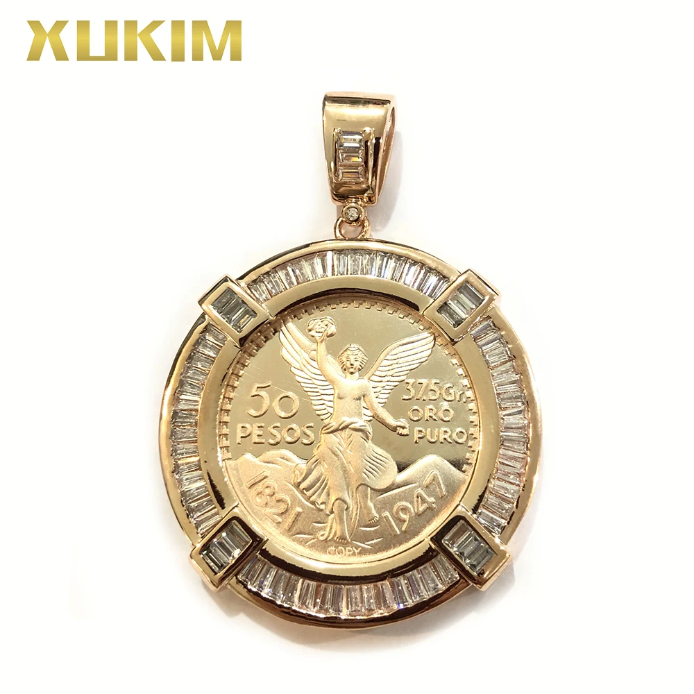 mexican coin pendant