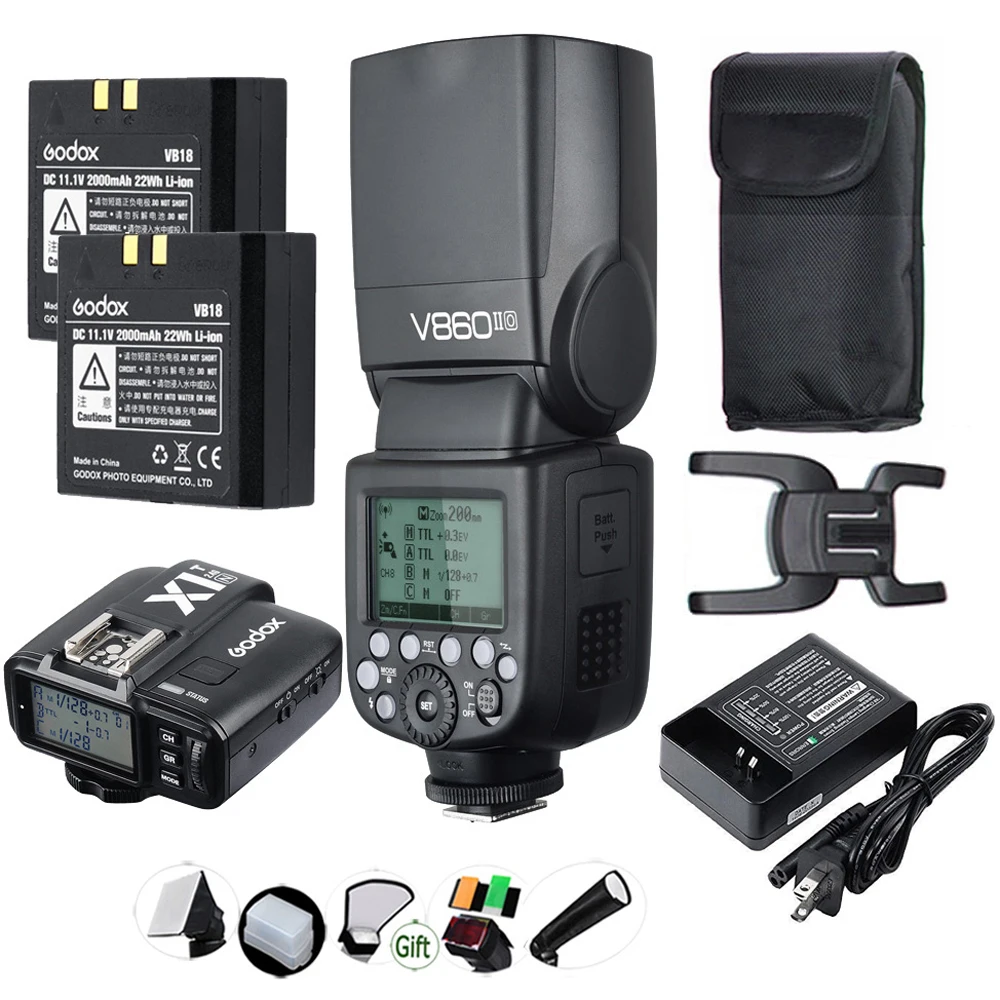 GODOX V860IIC V860IIN V860IIS V860IIO V860IIF литий ионный аккумулятор TTL 2 4G HSS Flash Speedlite для Canon Nikon Sony