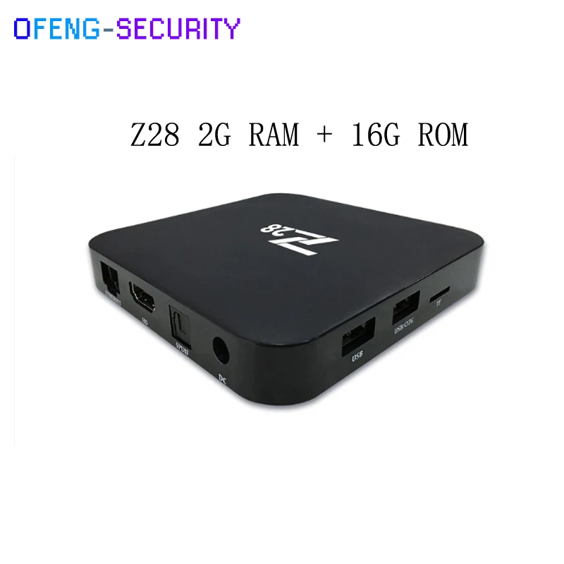 Z28 Android 7.1 TV Box RK3328 Quad Core 64Bit 2G + 16G / 1G+8G H.265 UHD 4K VP9 HDR 3D Mini PC WiFi EU/US Plug