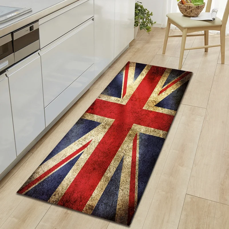 Современный коврик для двери с британским флагом, длинные Коврики для кухни, коврики для двери с флагом России, коврики для пола Karpet, коврики для крыльца, коврик для ног