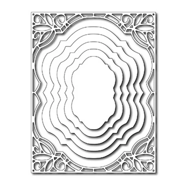 

Swovo Nested Layered Frame Metal Cutting Dies for DIY Scrapbooking Craft Paper Card Making Embossing New Dies for 2019