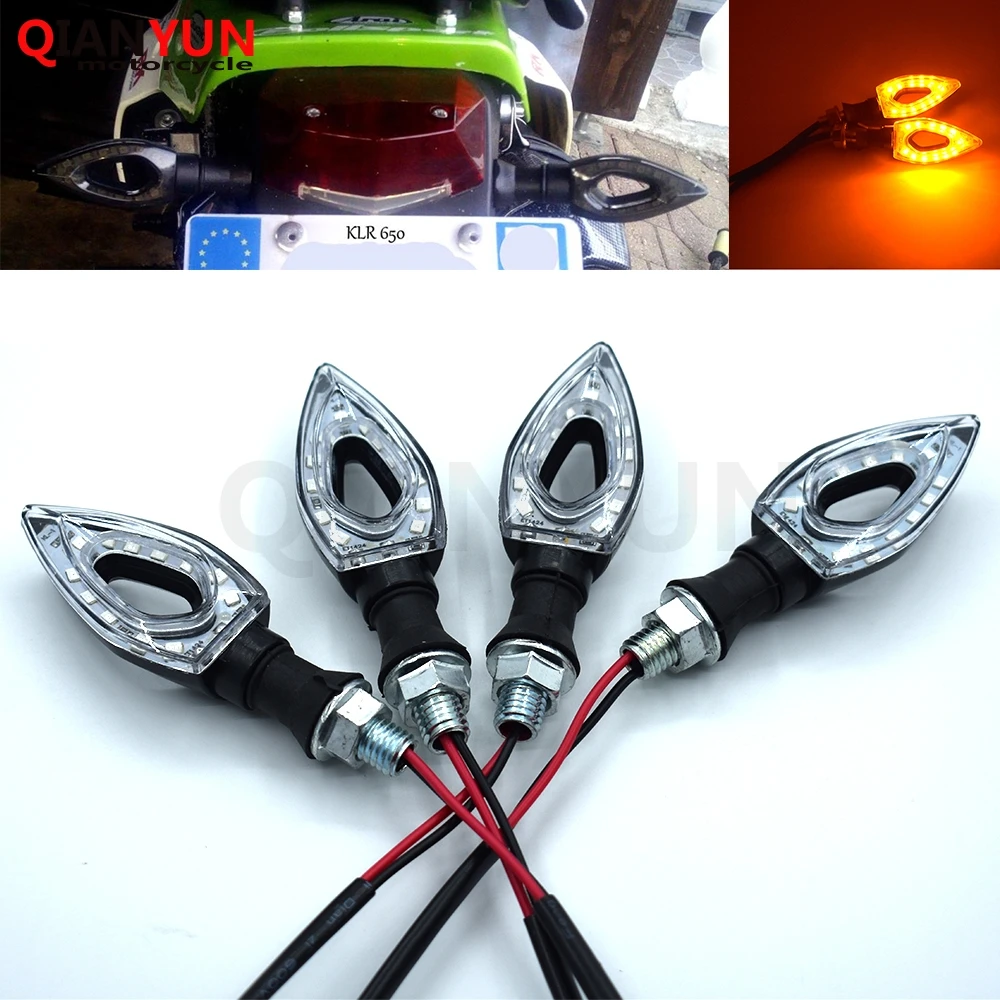

Universal Motorcycle LED Turn Signal Lights Flashing 12 LED Amber Flash for suzuki GSXR600 GSXR750 GSXR1000 GSR600 GSR750 SFV650