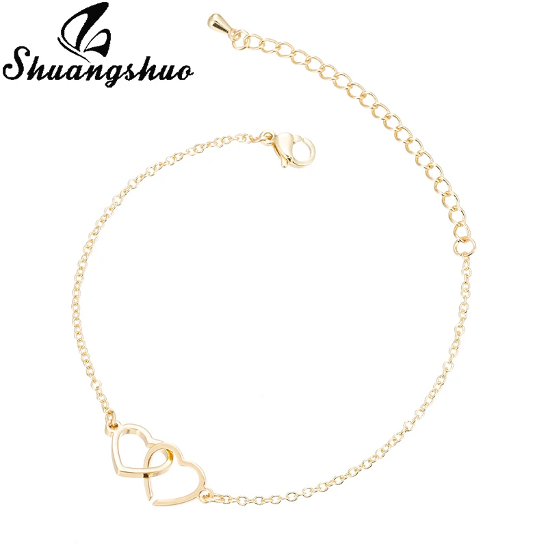 Shuangshuo Роза самолет Регулируемый звено цепи браслеты для женщин самолет Шарм браслет femme Свадебные украшения подарки - Окраска металла: Gold Bracelet