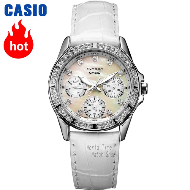 Best Offers Casio watch Fashion diamond waterproof quartz watch SHN-3013L-7A SHN-3012GL-7A