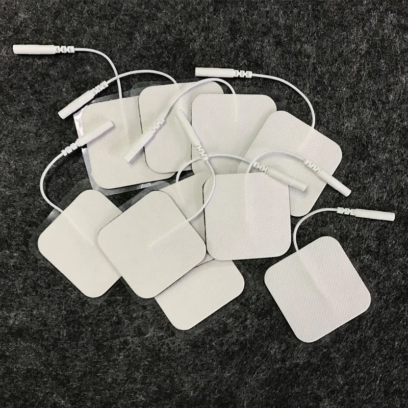 10pcs/lot 5X5CM TENS Machine Replacement Electrode Pads with 2mm
