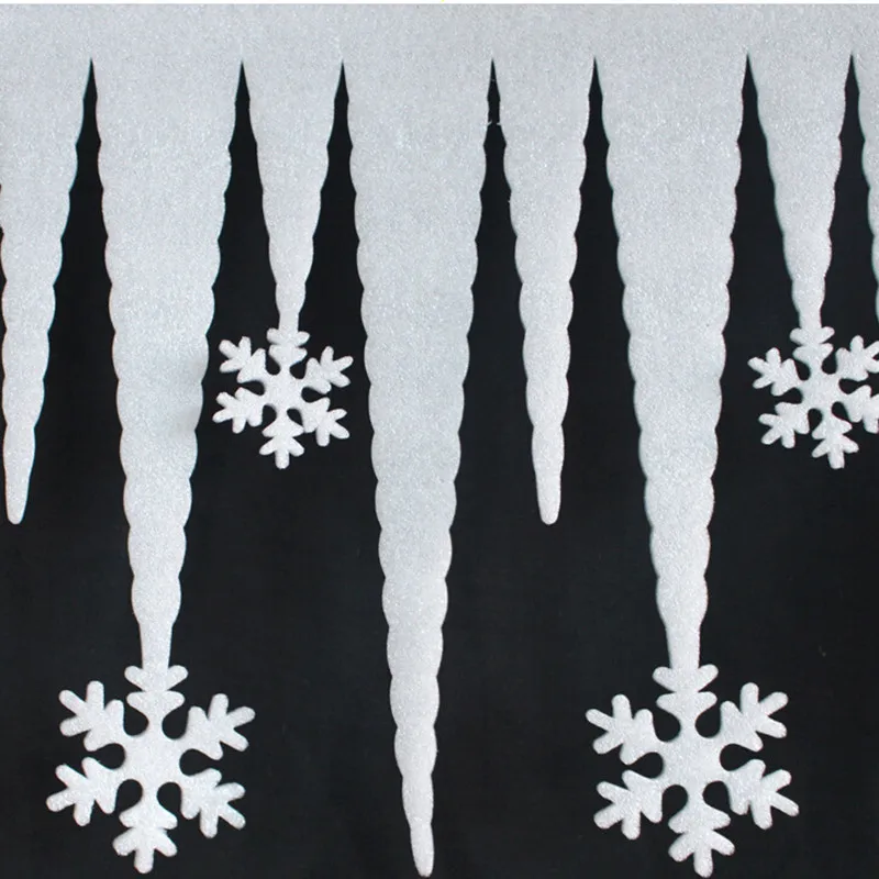 2 шт белый Снежинка лед полосатый орнамент аксессуары рождественские украшения