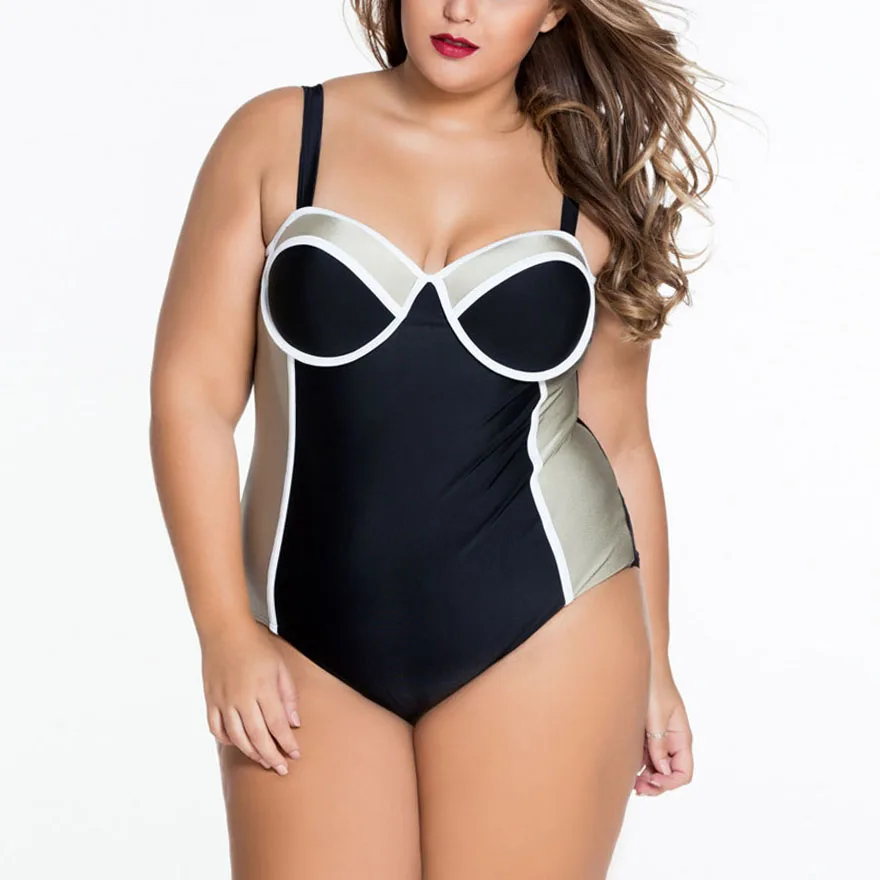 Plus Size Swimwear Women One Piece Woman Swimsuit One