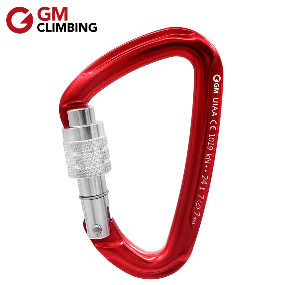 GM CLIMBING 30kN Micro Rotator Climbing Rope Swivel and 24kN D Locking Carabiner for Climbing Arborist Backyard Swing