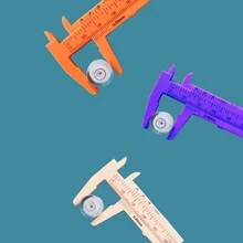 80mm Plastic Caliper Accurate Measurement Tools Standard Vernier Caliper Jade Measurement Ruler Promotional Gifts Color Random
