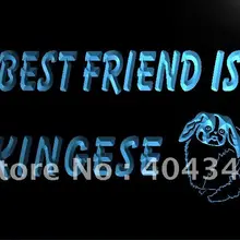 LK479-лучший друг Пекинская Собака Pet светодиодный неоновый свет знак