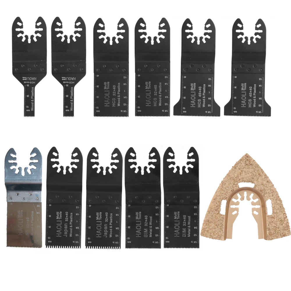 12pcs quick change Oscillating multi tool Saw Blades Accessory for