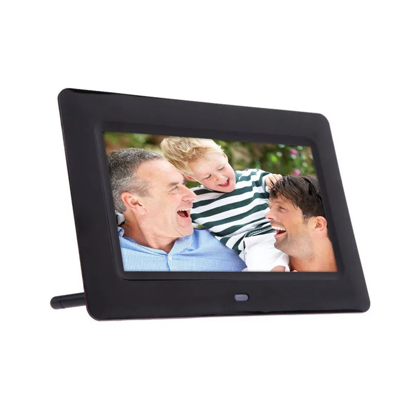 Cyfrowy Odtwarzacz Wideo 7 cala HD LCD Cyfrowa Ramka na zdjęcia z BK Slideshow Budzik Mp4 Odtwarzacz Multimedialny Z Ekranem @ tw