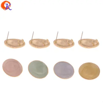 

Cordial Design 50Pcs 16*20MM Jewelry Accessories/Earrings Stud/Oval Shape/Soft Pin/Hand Made/DIY Making/Earring Findings
