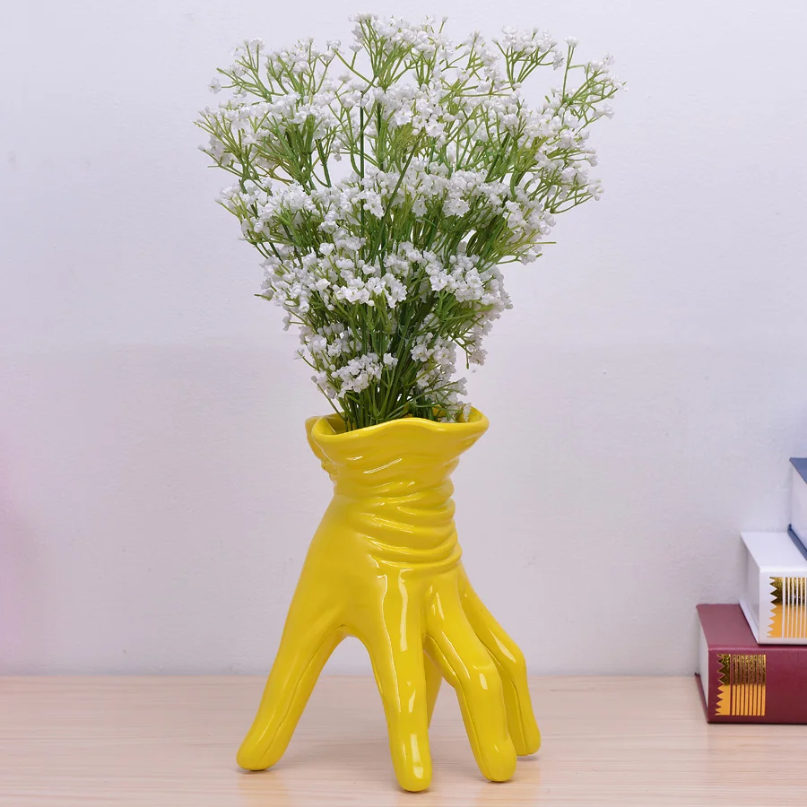 Online Get Cheap Yellow Pot Vase Aliexpresscom Alibaba Group - New Handmade Creative White And Yellow Hand Flower Pot Resin Flowervase Modern Home Decorations Ornaments Special Gifts online get cheap yellow pot vase aliexpresscom alibaba group - new handmade creative white and yellow hand flower pot resin flowervase modern home decorations ornaments special gifts