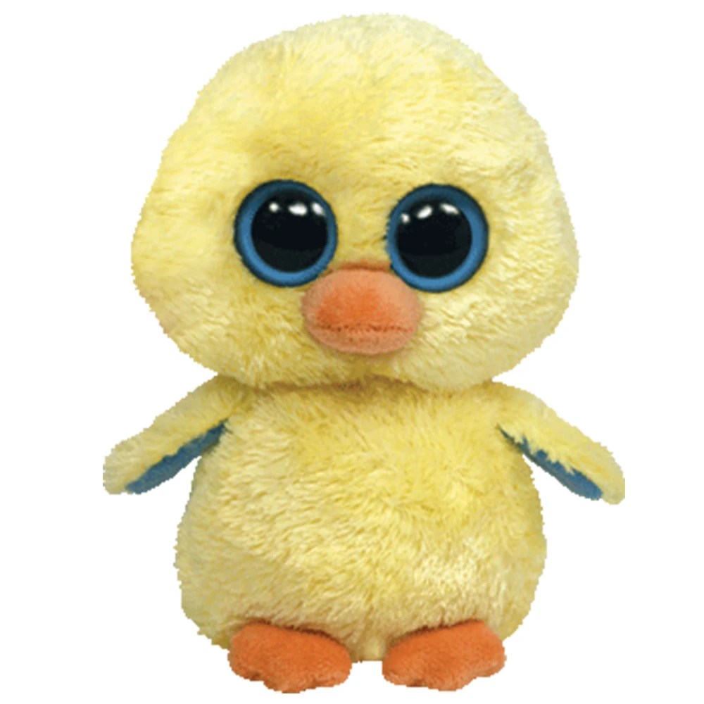 

Pyoopeo Ty Beanie Boos 6" 15cm Goldie the Chick Plush Regular Soft Big-eyed Stuffed Animal Collection Doll Toy