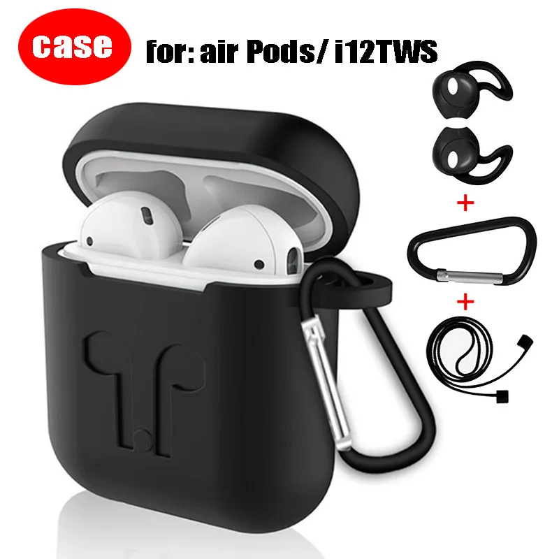 

2019 Earphone Case for Apple Earphone Silicone Wireless Bluetooth Earphones Case for Apple Case Protective Earphone Case