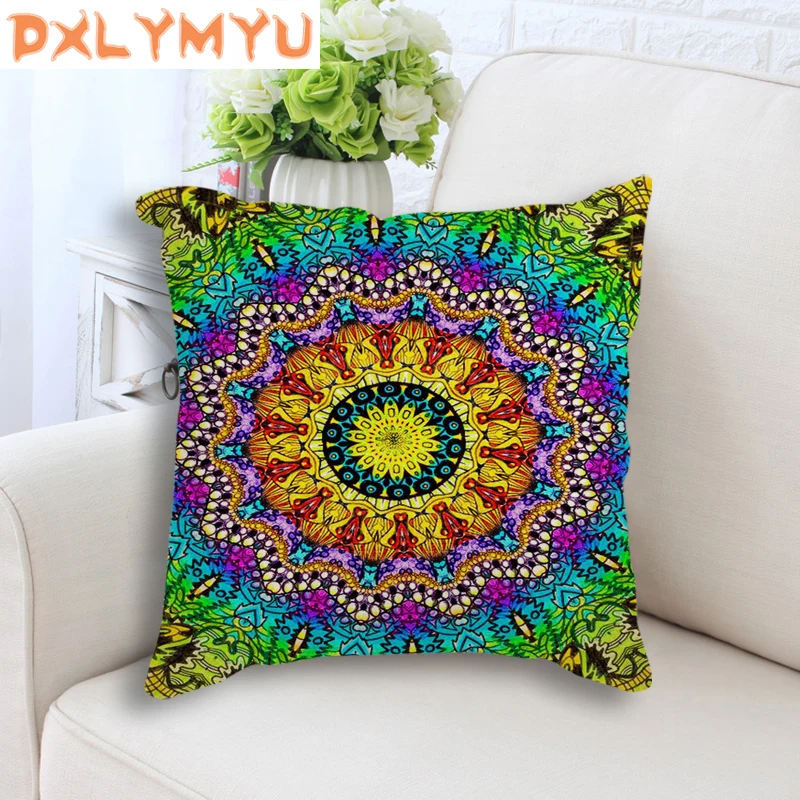 

Bohemian Style Cushion Cover Geometric Pillow Case Linen Cushion Home Decorative Pillows Cover For Sofa Car