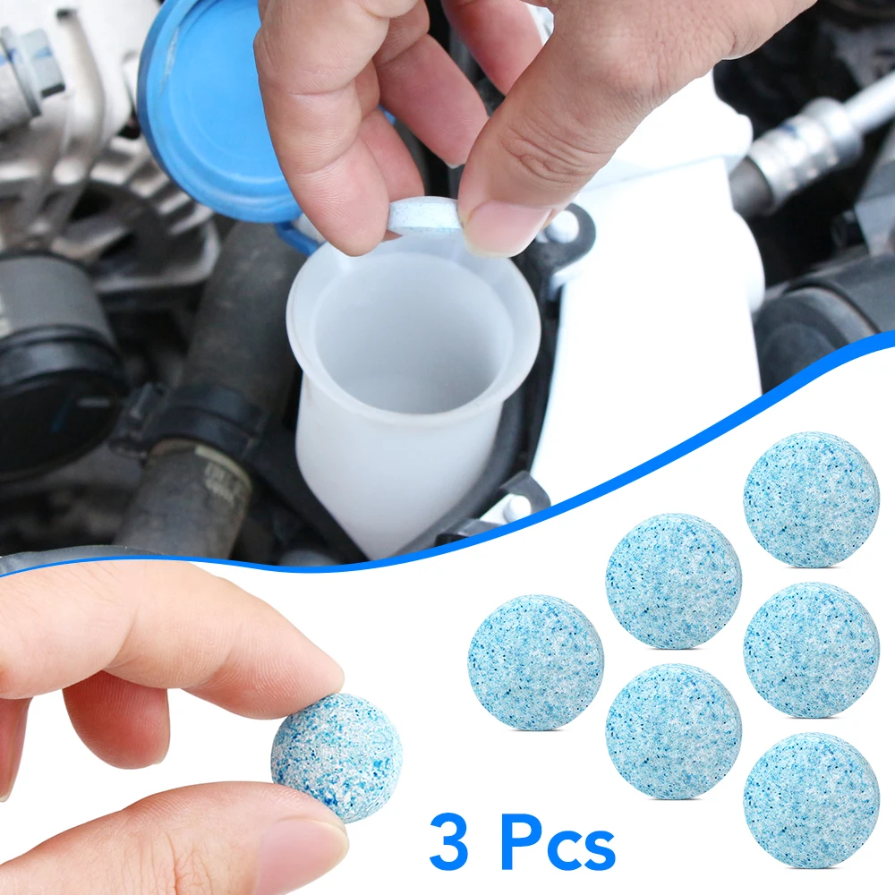 

3PCS/Pack (3PCS=12L Water) Car Windshield Glass Cleaner Car Solid Tablets Wiper Fine Wiper Auto Window Cleaning Car Accessories