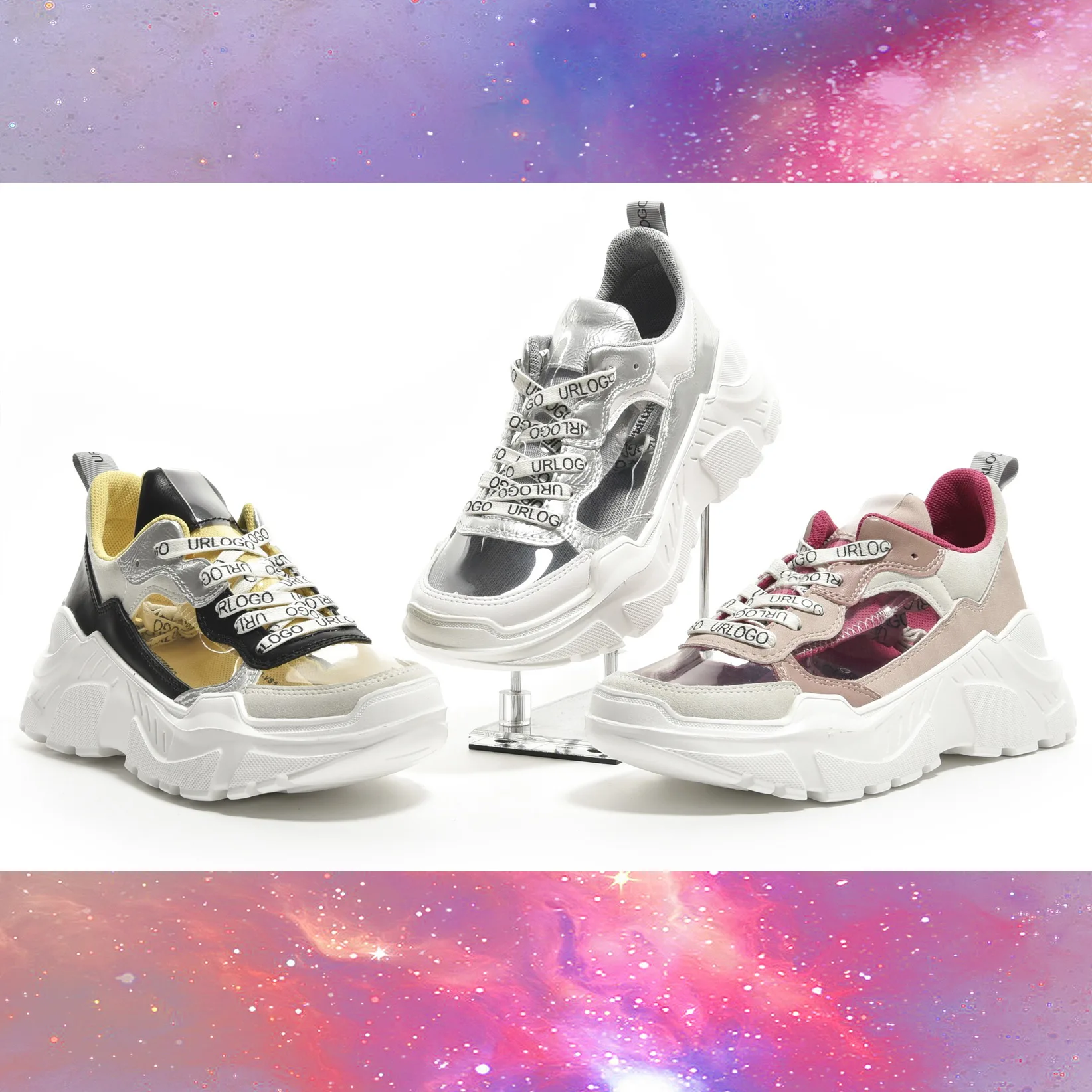

Running shoes women's white fashion transparent women's sneakers canvas shoes