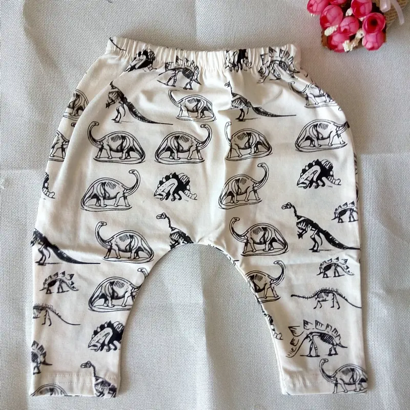 6-24M Baby Dinosaur Pattern Kids Harem Pants Cotton Trousers For Baby Boys Infant Casual Girls Leggings Autumn Clothes (11)