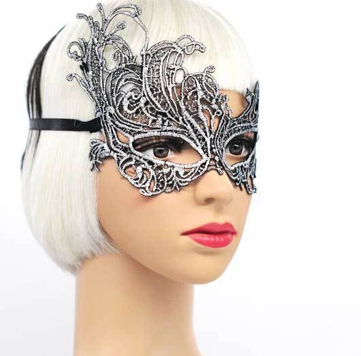 Женские вечерние маски, Кружевные маски, венецианские маски для маскарада, бала, вечерние, карнавальные маски для лица, бронзовые маски для глаз, верхняя половина лица, женская маска