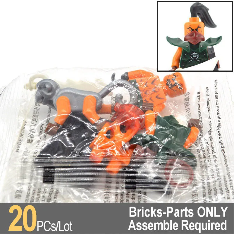 

20/50 PCs lot Decool Sky Pirates 10037 Nadakhan Ninjas Building Bricks Blocks Christmas Toys with Monkey Wretch Monk DC10037