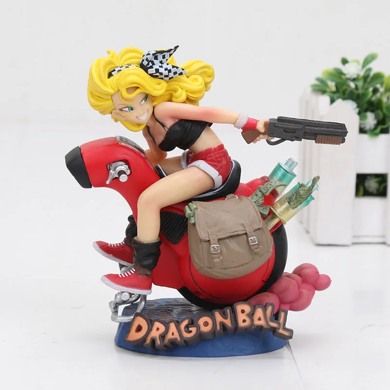 Dragon Ball Z launch Lunch Scultures Rosso цвет Фигурка Игрушка Кукла Brinquedos figuerals модель DBZ подарок 11 см - Цвет: red bike no box